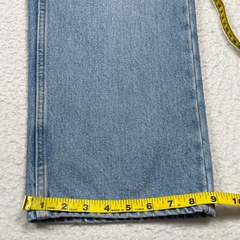 LL Bean Jeans Mens 40x30 Light Blue Cotton Straight Leg Standard Fit Denim Pant